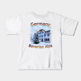 Germany - Bavarian Alps Christmas! Kids T-Shirt